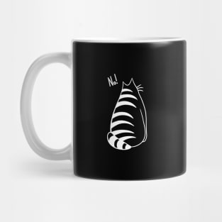 No! Cute denying cat Mug